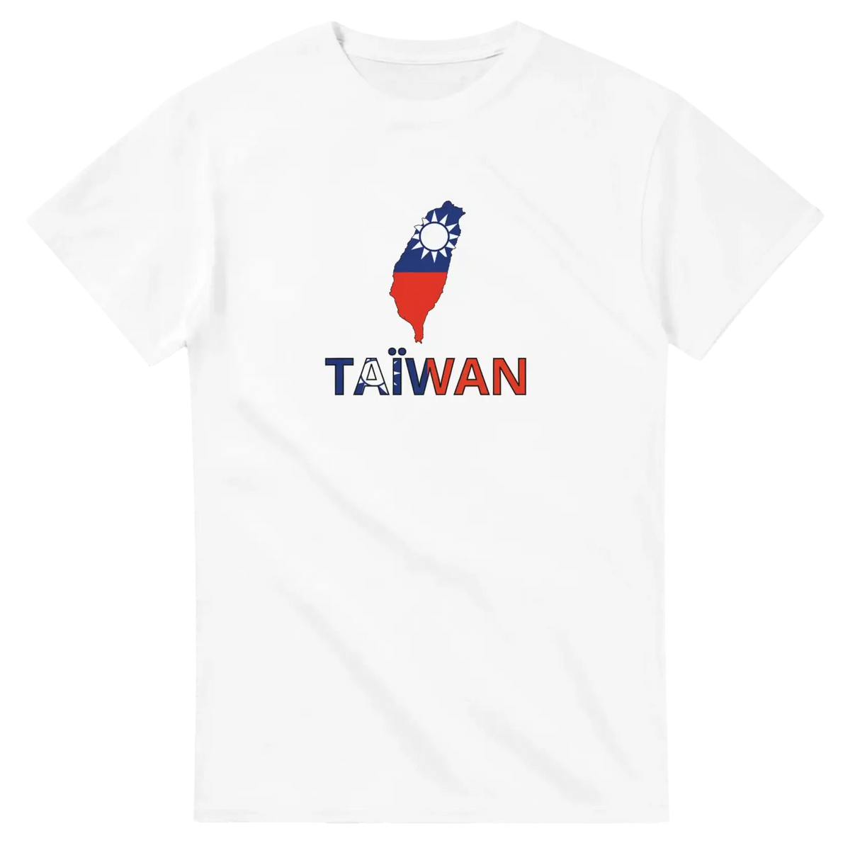 T-shirt drapeau taïwan en carte - pixelforma