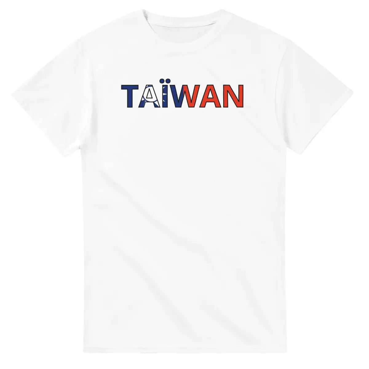 T-shirt Drapeau Taïwan en écriture - Pixelforma 