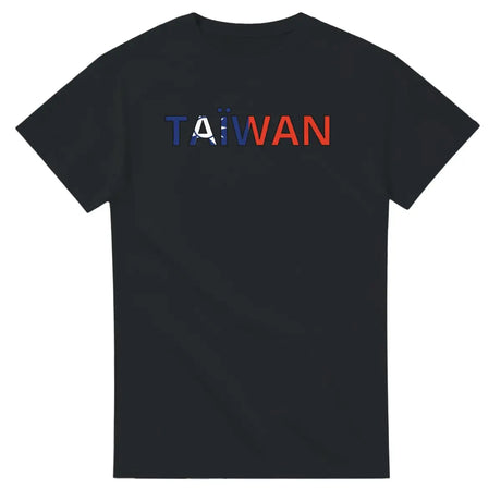 T-shirt Drapeau Taïwan en écriture - Pixelforma 