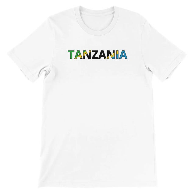 T-shirt drapeau tanzanie - pixelforma