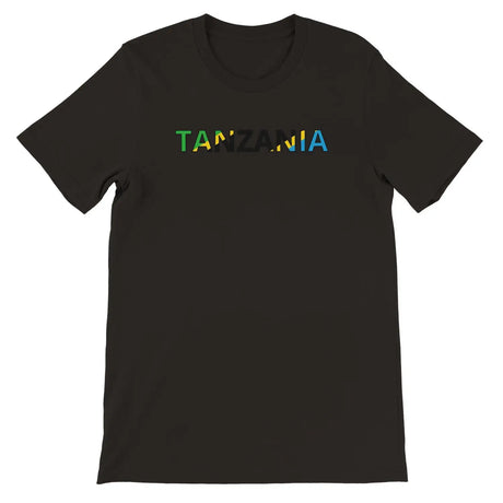 T-shirt drapeau tanzanie - pixelforma