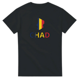 T-shirt drapeau tchad carte - pixelforma