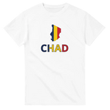 T-shirt drapeau tchad carte - pixelforma