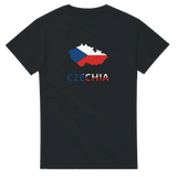 T-shirt drapeau tchéquie carte - pixelforma