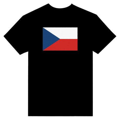 T-shirt drapeau tchéquie coton mélangé brodé manches longues
