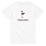 T-shirt drapeau thaïlande carte - pixelforma