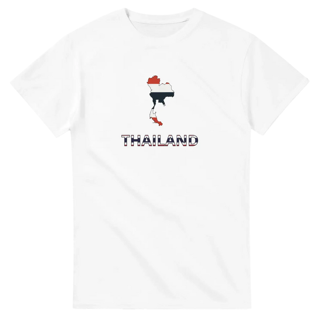 T-shirt drapeau thaïlande carte - pixelforma