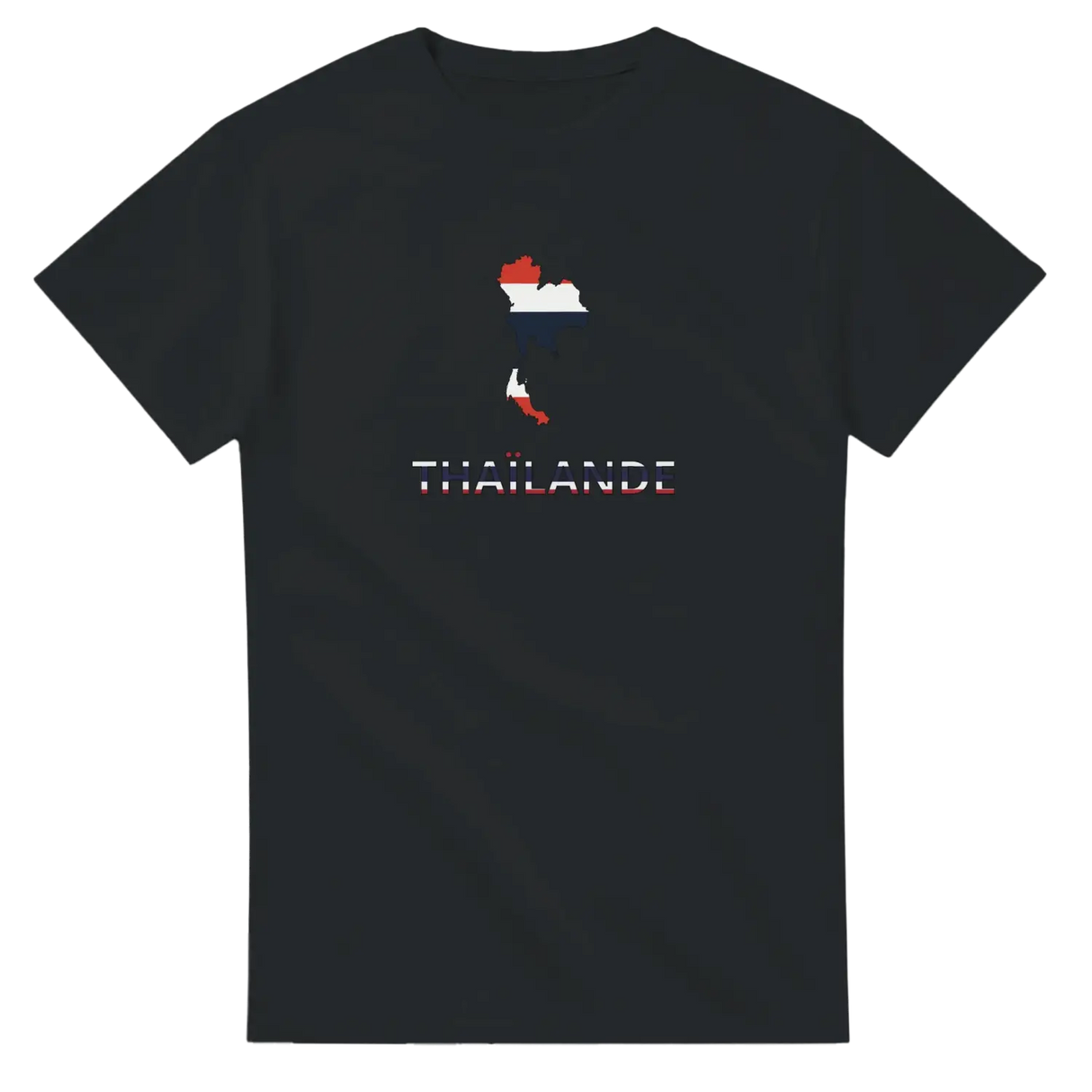 T-shirt drapeau thaïlande en carte - pixelforma