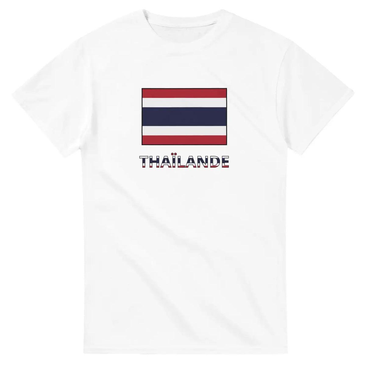 T-shirt drapeau thaïlande en texte - pixelforma