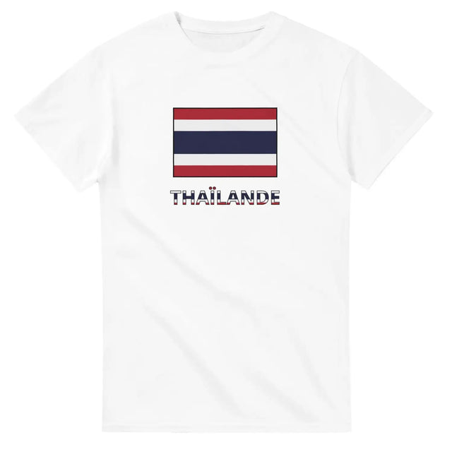 T-shirt drapeau thaïlande en texte - pixelforma