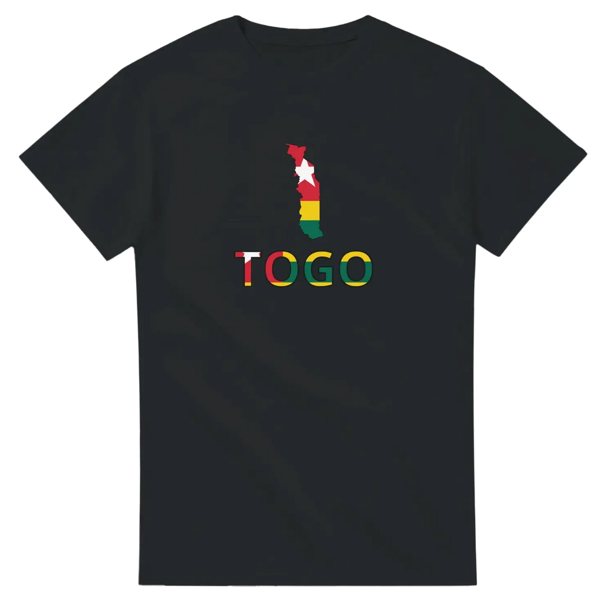 T-shirt drapeau togo en carte - pixelforma