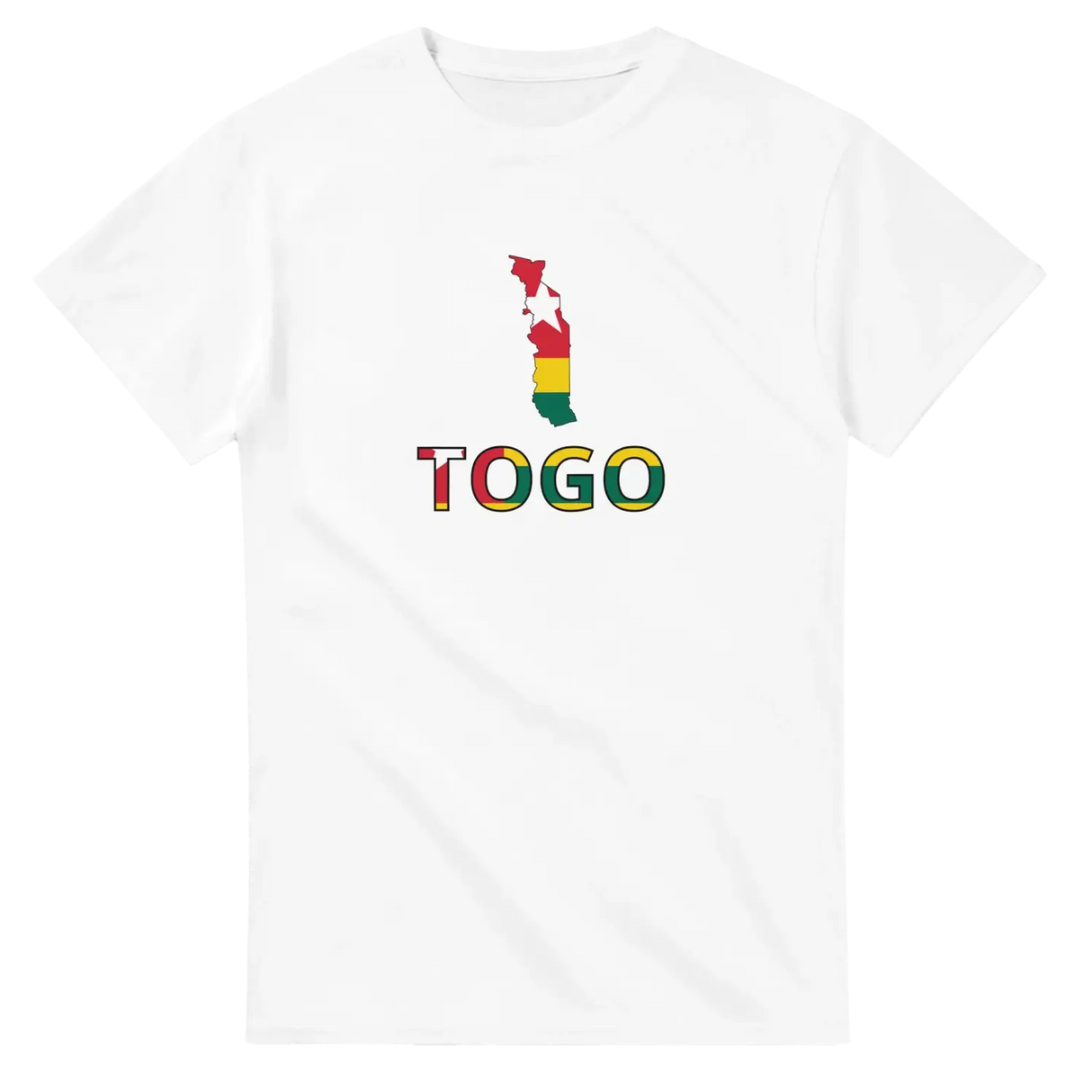 T-shirt drapeau togo en carte - pixelforma