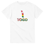 T-shirt drapeau togo en carte - pixelforma