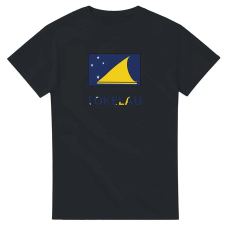 T-shirt Drapeau Tokelau en texte - Pixelforma 