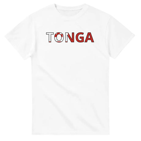 T-shirt Drapeau Tonga en écriture - Pixelforma 