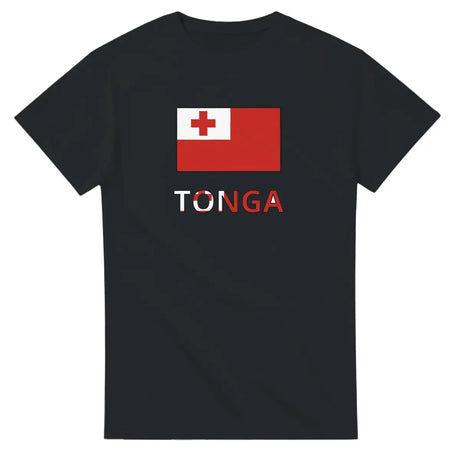 T-shirt Drapeau Tonga en texte - Pixelforma 