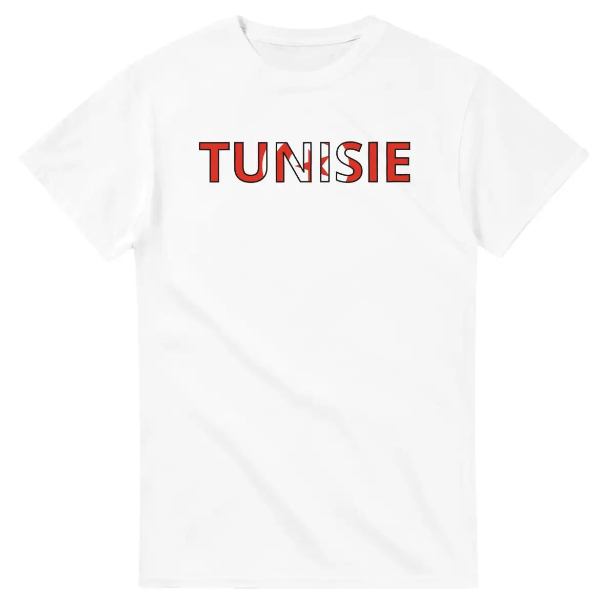 T-shirt Drapeau Tunisie en écriture - Pixelforma 