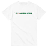 T-shirt Drapeau Turkménistan en écriture - Pixelforma 