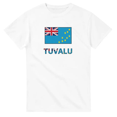 T-shirt Drapeau Tuvalu en texte - Pixelforma 