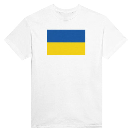 T-shirt drapeau ukraine coton mélangé brodé manches longues