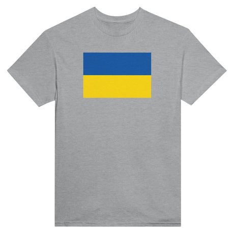 T-shirt drapeau ukraine coton mélangé brodé manches longues