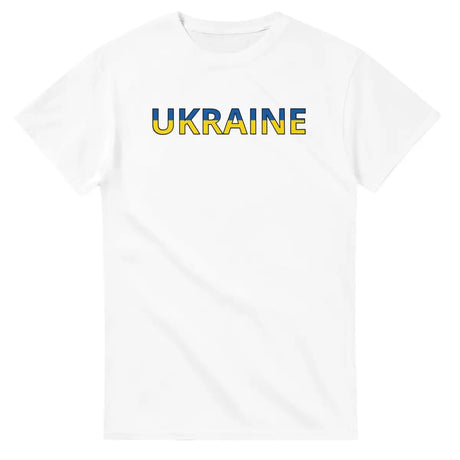 T-shirt Drapeau Ukraine en écriture - Pixelforma 