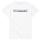 T-shirt Drapeau Uruguay en écriture - Pixelforma 