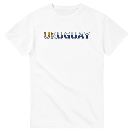 T-shirt drapeau uruguay en écriture - pixelforma