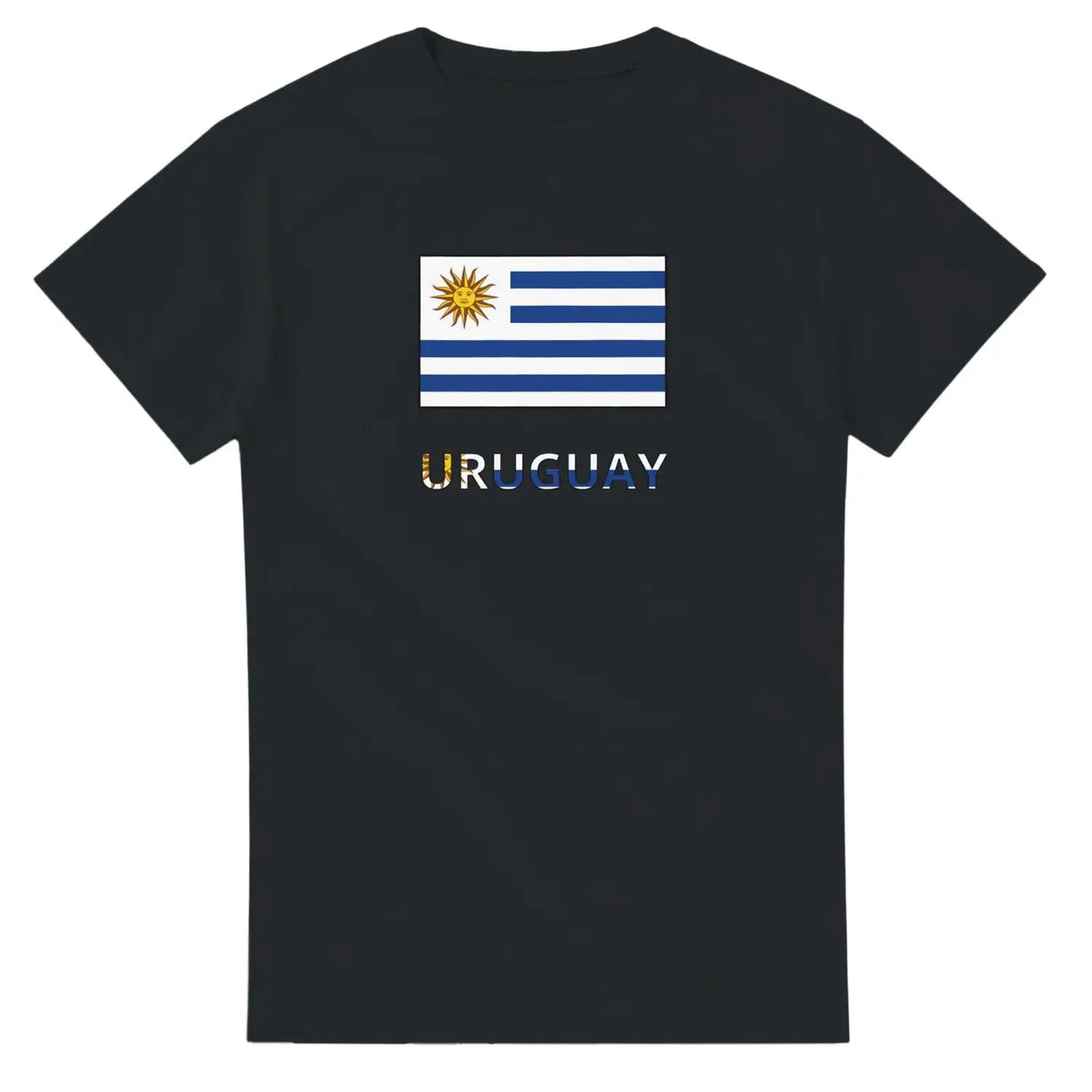 T-shirt drapeau uruguay en texte - pixelforma