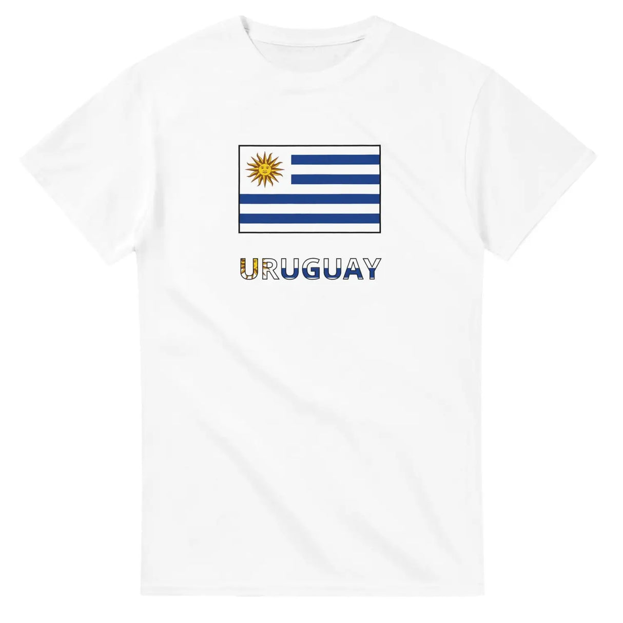 T-shirt drapeau uruguay en texte - pixelforma