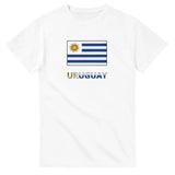 T-shirt drapeau uruguay en texte - pixelforma