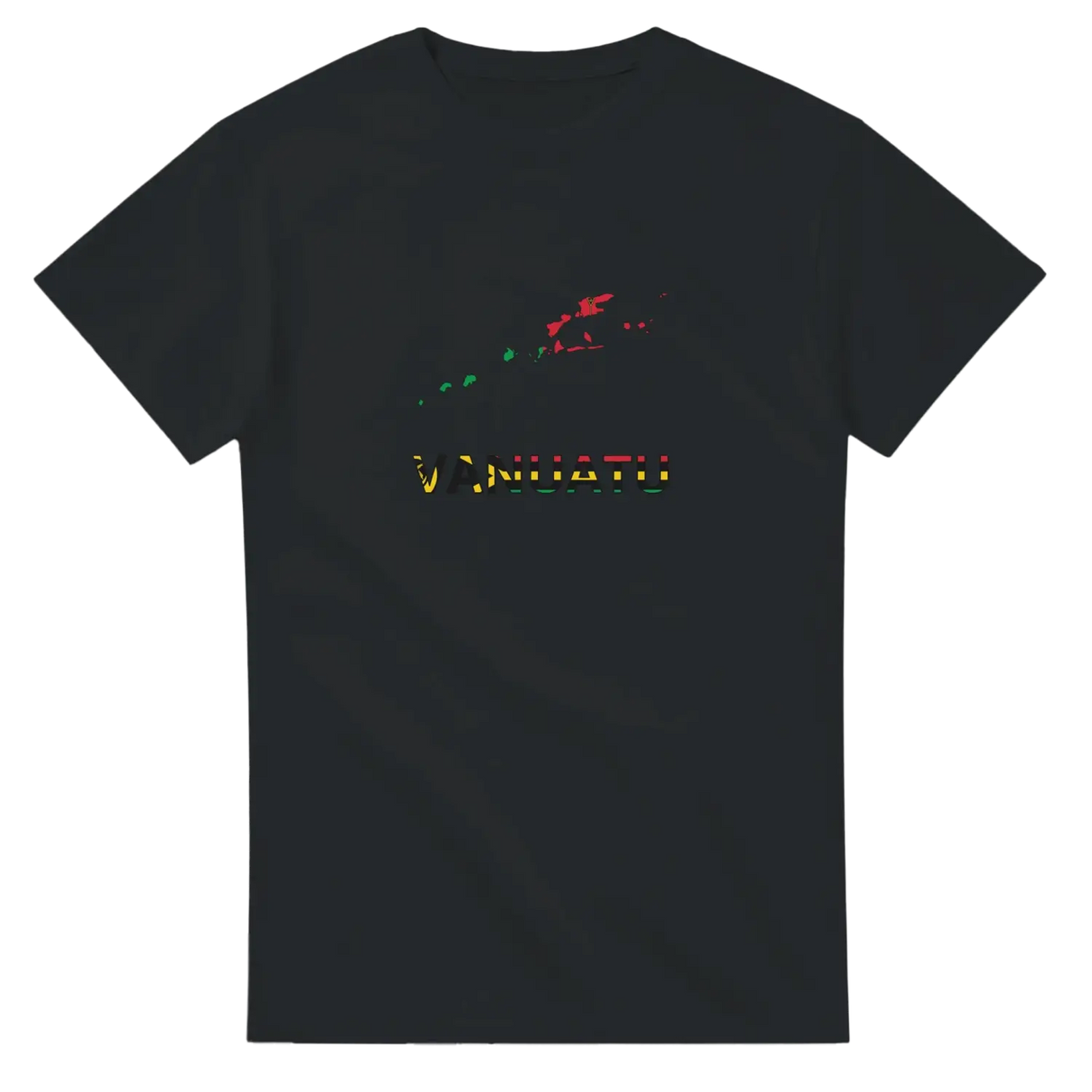 T-shirt drapeau vanuatu en carte - pixelforma