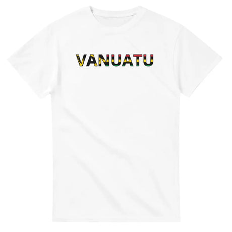 T-shirt Drapeau Vanuatu en écriture - Pixelforma 