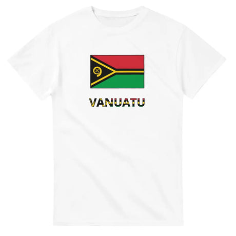 T-shirt Drapeau Vanuatu en texte - Pixelforma 