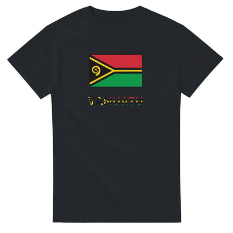 T-shirt drapeau vanuatu en texte - pixelforma