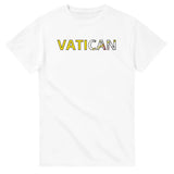 T-shirt Drapeau Vatican en écriture - Pixelforma 