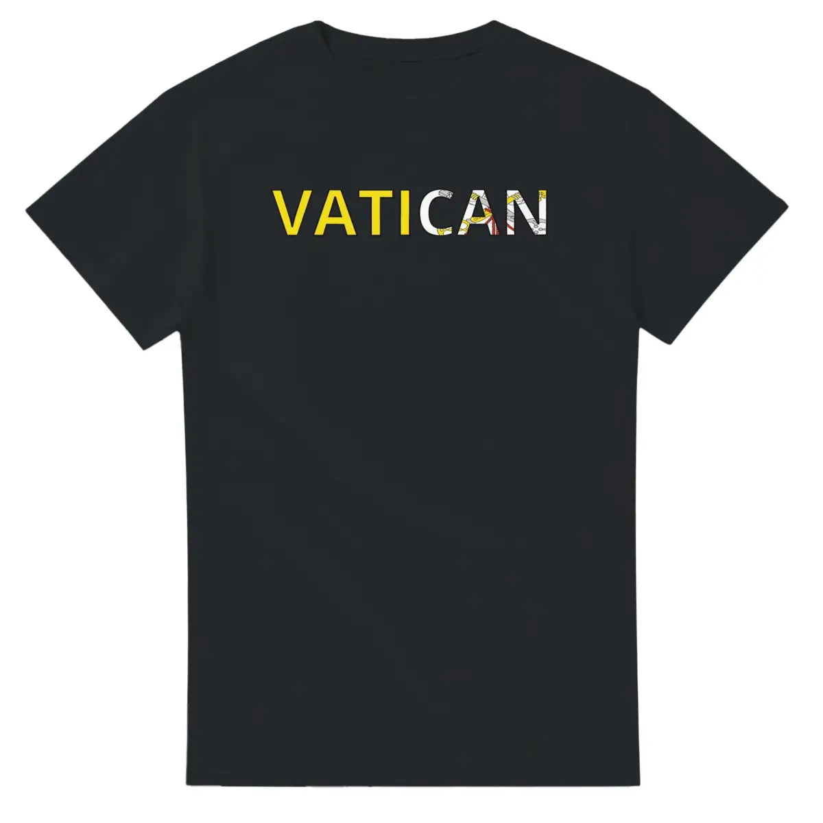 T-shirt Drapeau Vatican en écriture - Pixelforma 