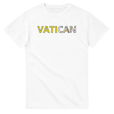 T-shirt drapeau vatican en écriture - pixelforma