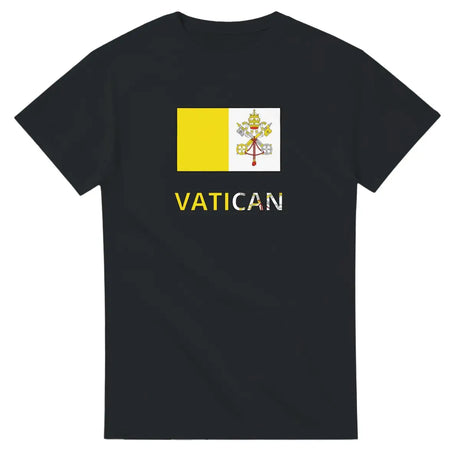 T-shirt Drapeau Vatican en texte - Pixelforma 