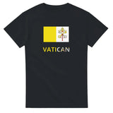 T-shirt drapeau vatican en texte - pixelforma