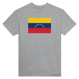 T-shirt drapeau venezuela coton épais brodé élégant