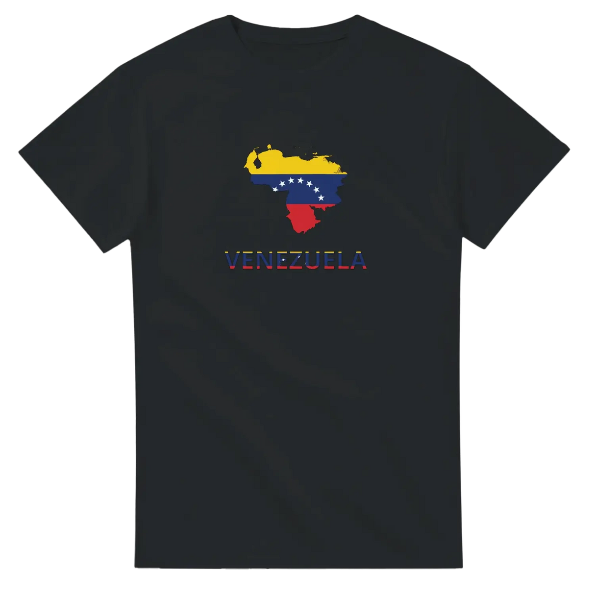 T-shirt drapeau venezuela en carte - pixelforma