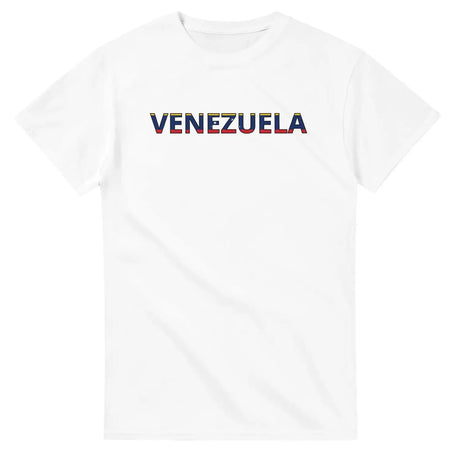 T-shirt drapeau venezuela en écriture - pixelforma