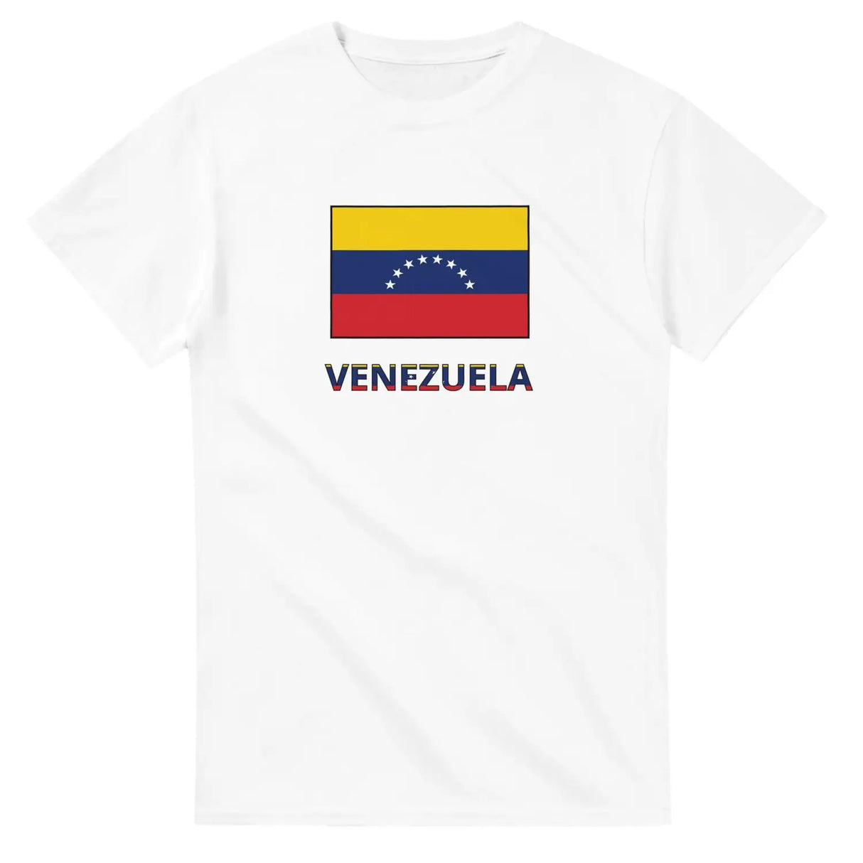 T-shirt drapeau venezuela en texte - pixelforma