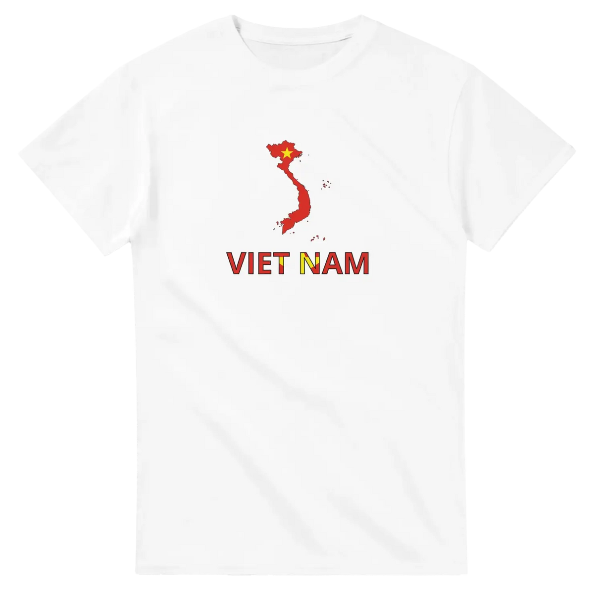 T-shirt drapeau viêt nam en carte - pixelforma