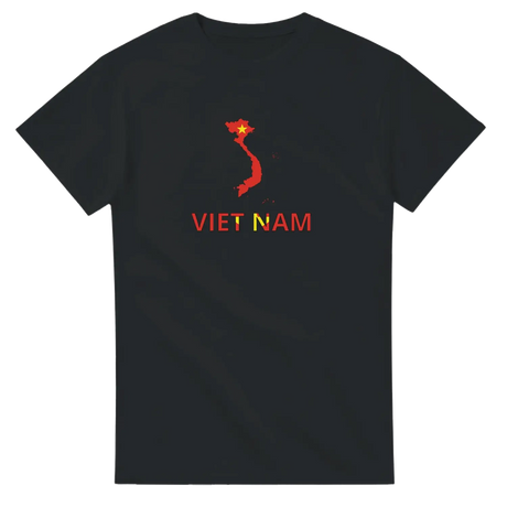 T-shirt drapeau viêt nam en carte - pixelforma