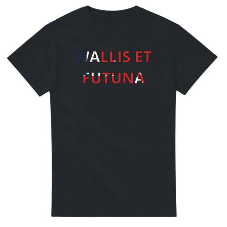 T-shirt Drapeau Wallis-et-Futuna en écriture - Pixelforma 