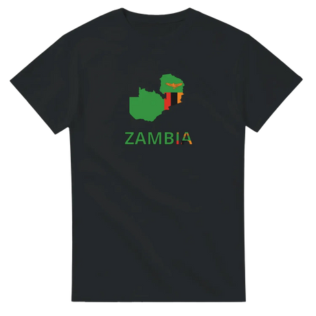 T-shirt drapeau zambie carte - pixelforma