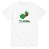 T-shirt drapeau zambie carte - pixelforma