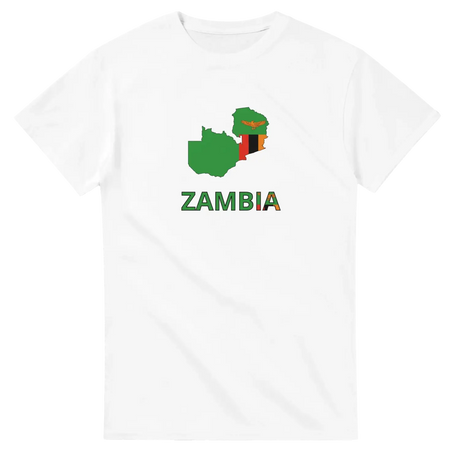 T-shirt drapeau zambie carte - pixelforma